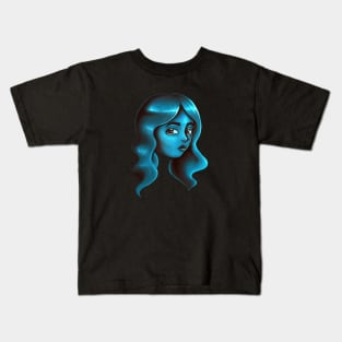 Turquoise Girl Kids T-Shirt